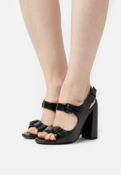 Sandalias De Tacón - Black