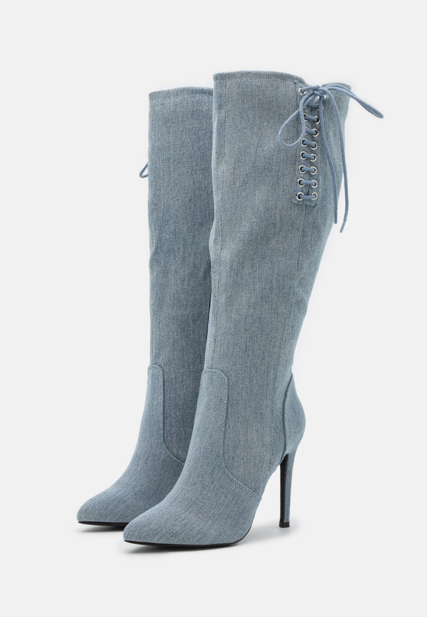 Botas Con Cordones - Blue Denim - Imagen 3