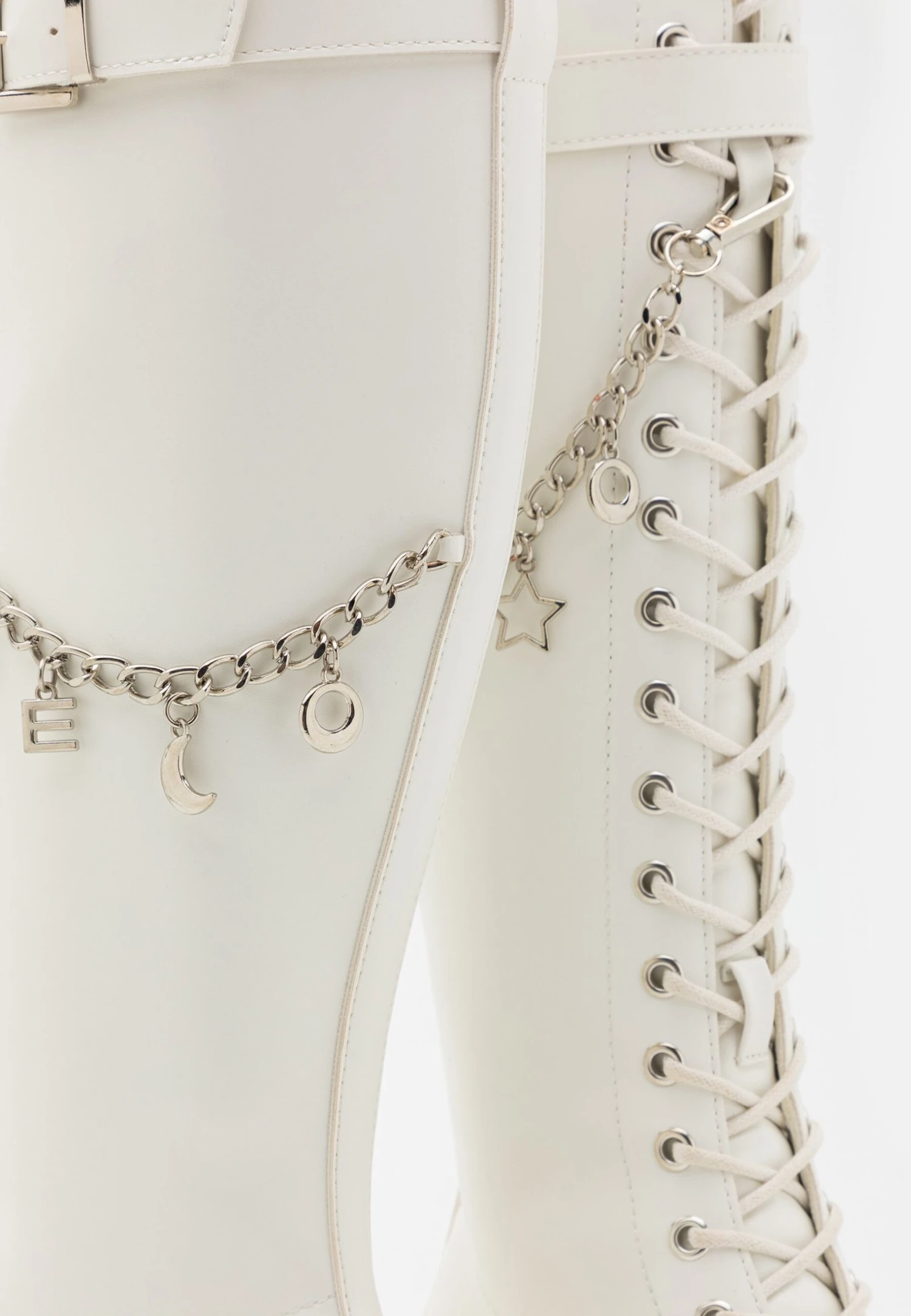 Botas Con Cordones - White - Imagen 6