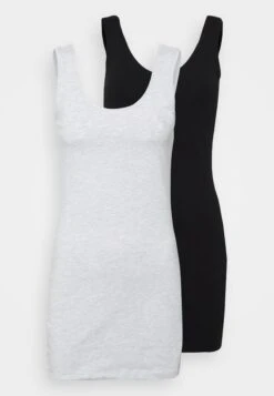 Even&Odd 2 Pack - Vestido De Tubo - Grey/Black