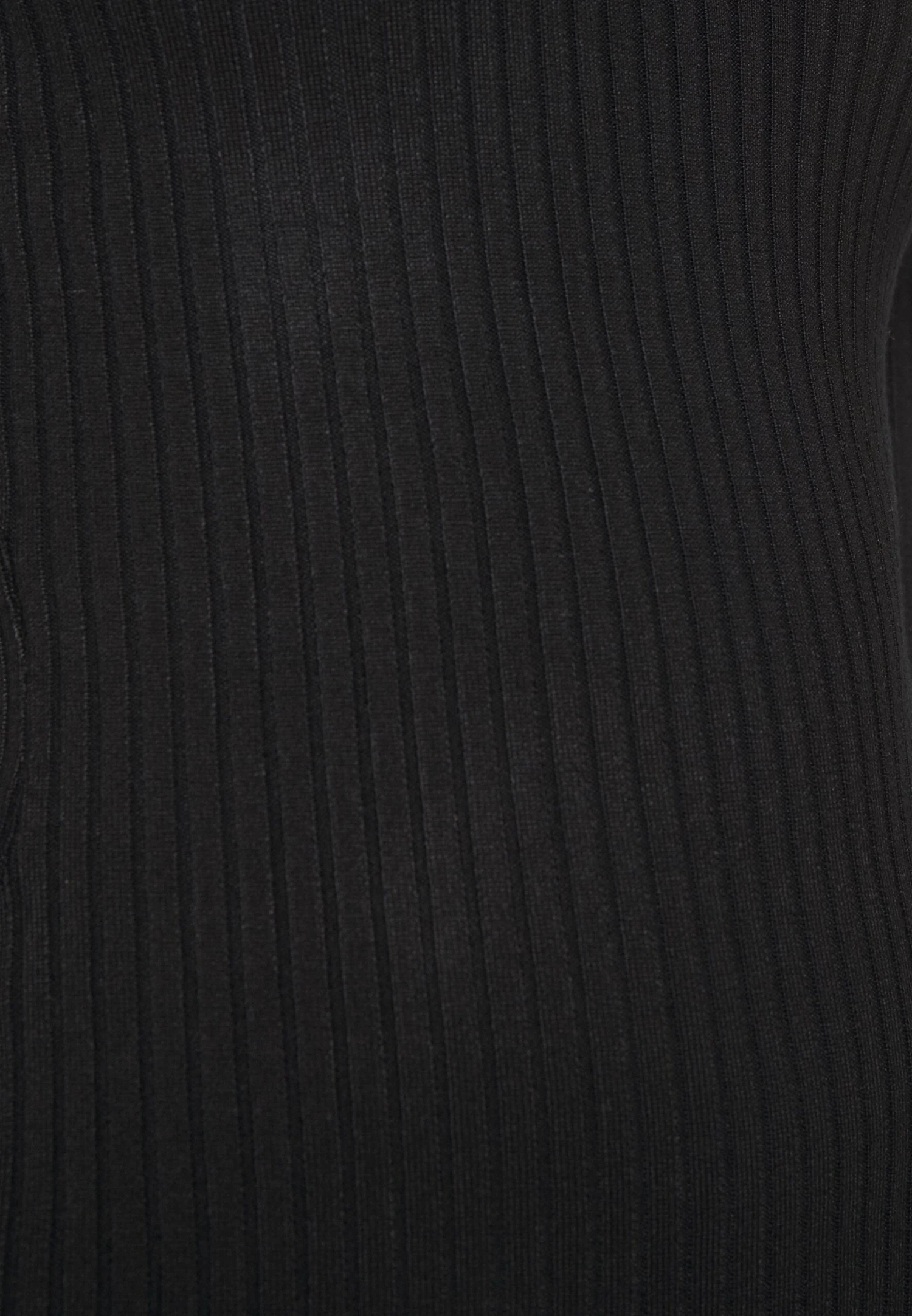 Even&Odd Crew Ausschnitt Ripp Basic Bodycon Mini Strickkleid - Vestido De Tubo - Black - Imagen 6