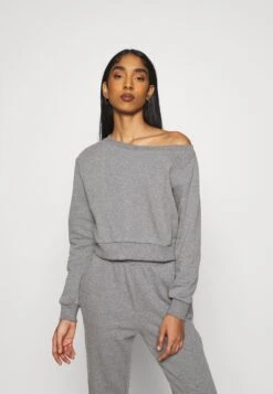 Even&Odd Off Shoulder&Jogger Set - Sudadera - Mottled Grey