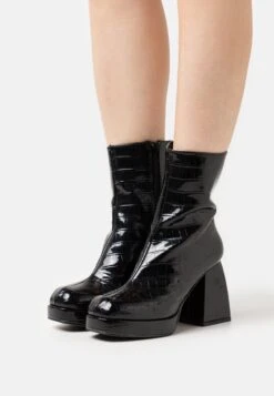 Even&Odd Botines Con Plataforma - Black