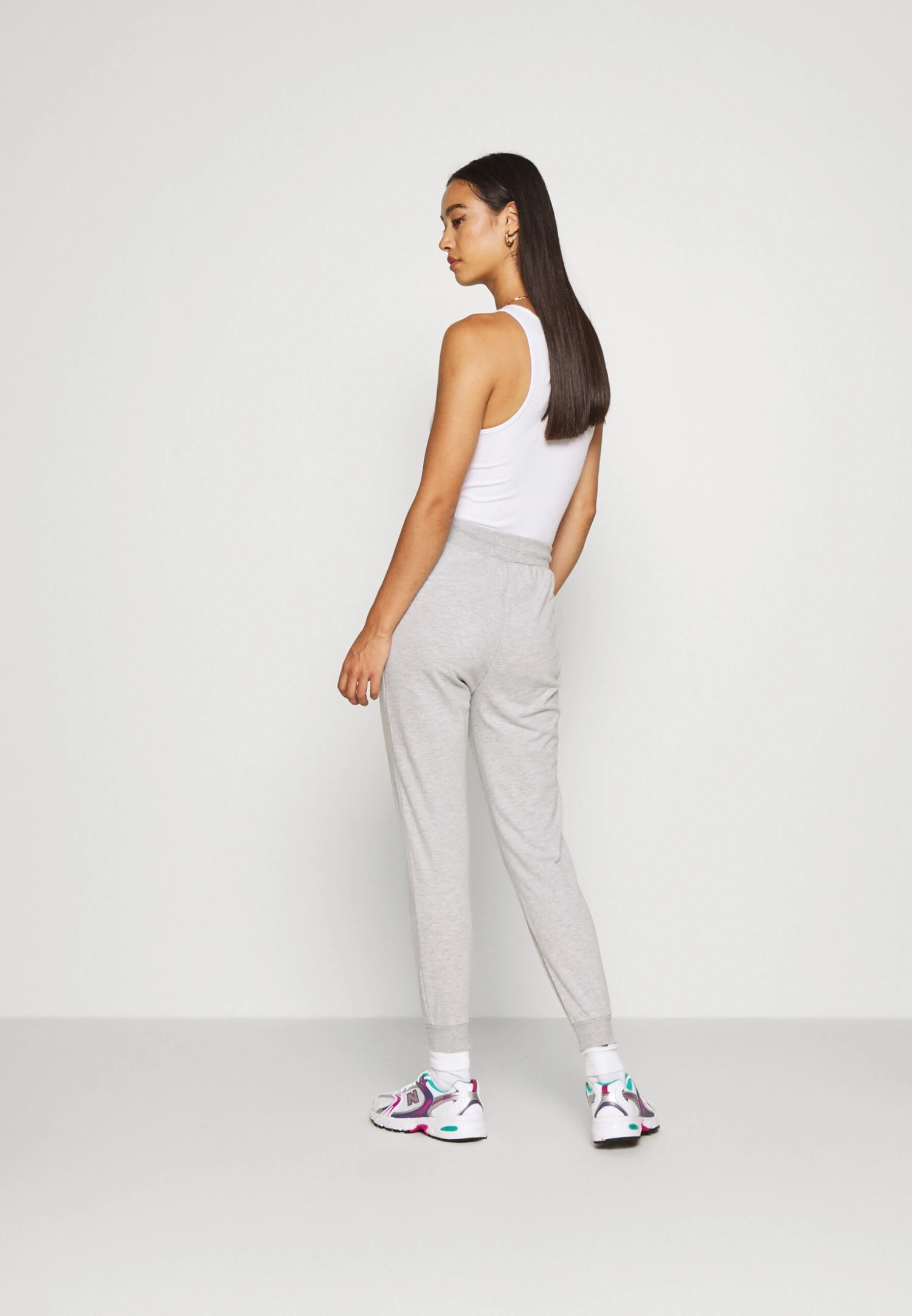 Even&Odd 2Er Pack - Slim Fit Joggers - Pantalones Deportivos - Mottled Light Grey/Black - Imagen 4