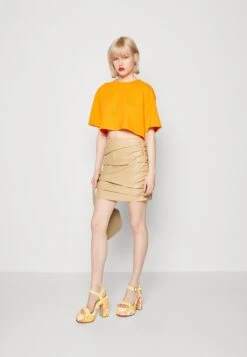 Even&Odd 2Pack - Camiseta Básica - White/Orange