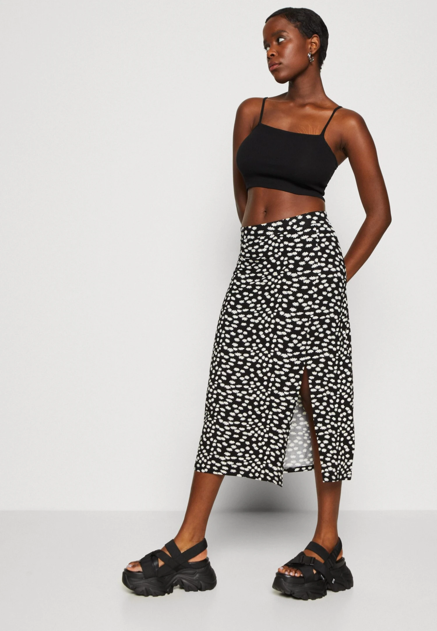 Even&Odd Falda De Tubo - Black/White/Multi-Coloured - Imagen 4