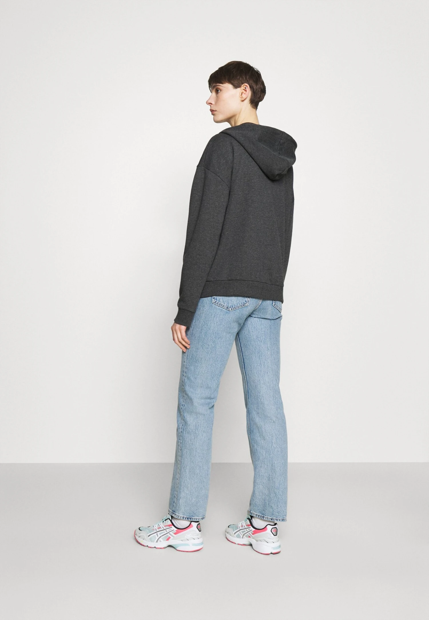 Even&Odd Sudadera Con Cremallera - Mottled Dark Grey - Imagen 3