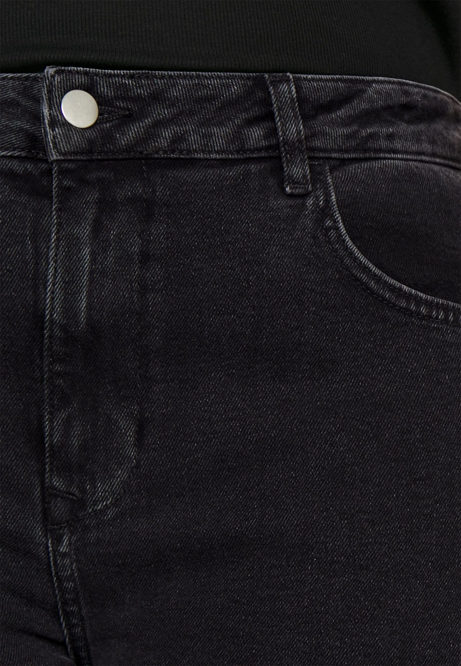 Young Washed Clean Kick Flare- Vaqueros Bootcut - Black Denim - Imagen 5