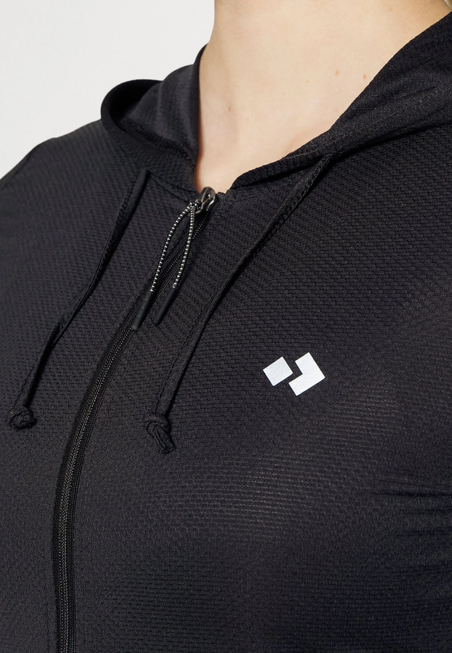 Breathable Zip-Up Hoodie - Sudadera Con Cremallera - Black - Imagen 5