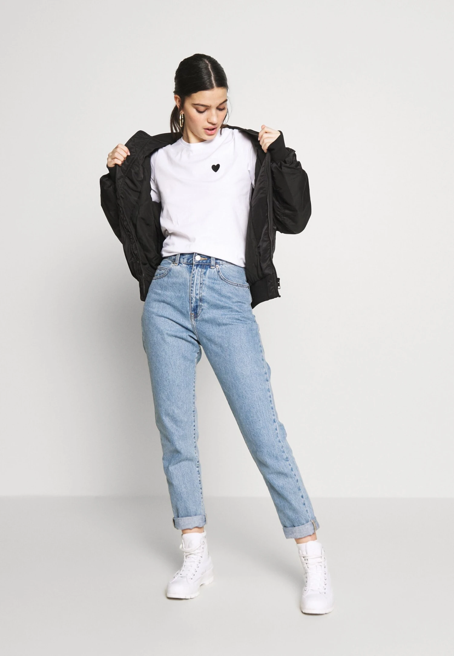 Even&Odd 2Pack - Camiseta Básica - White/Black - Imagen 2