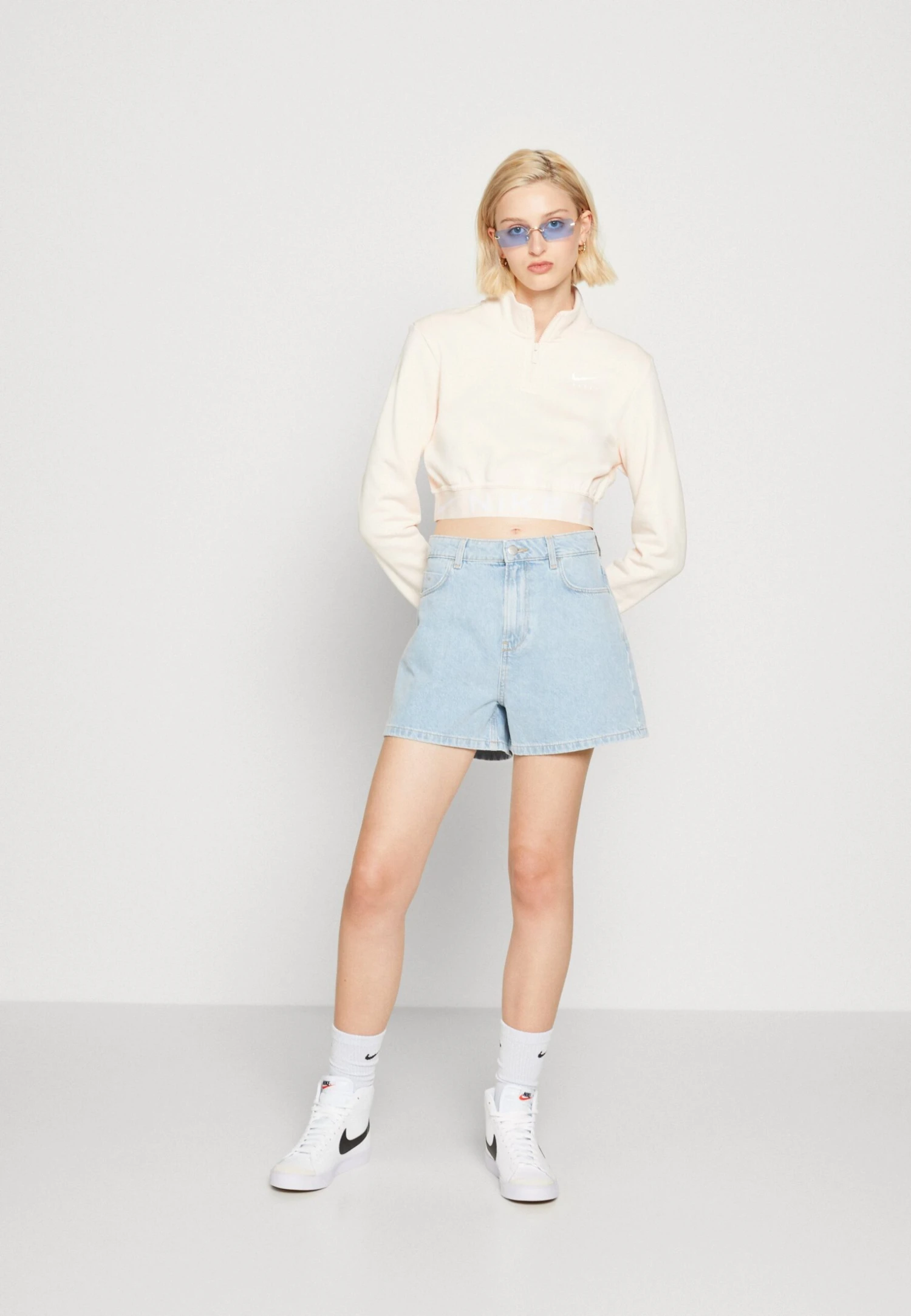 Even&Odd Shorts Vaqueros - Light Blue Denim - Imagen 2