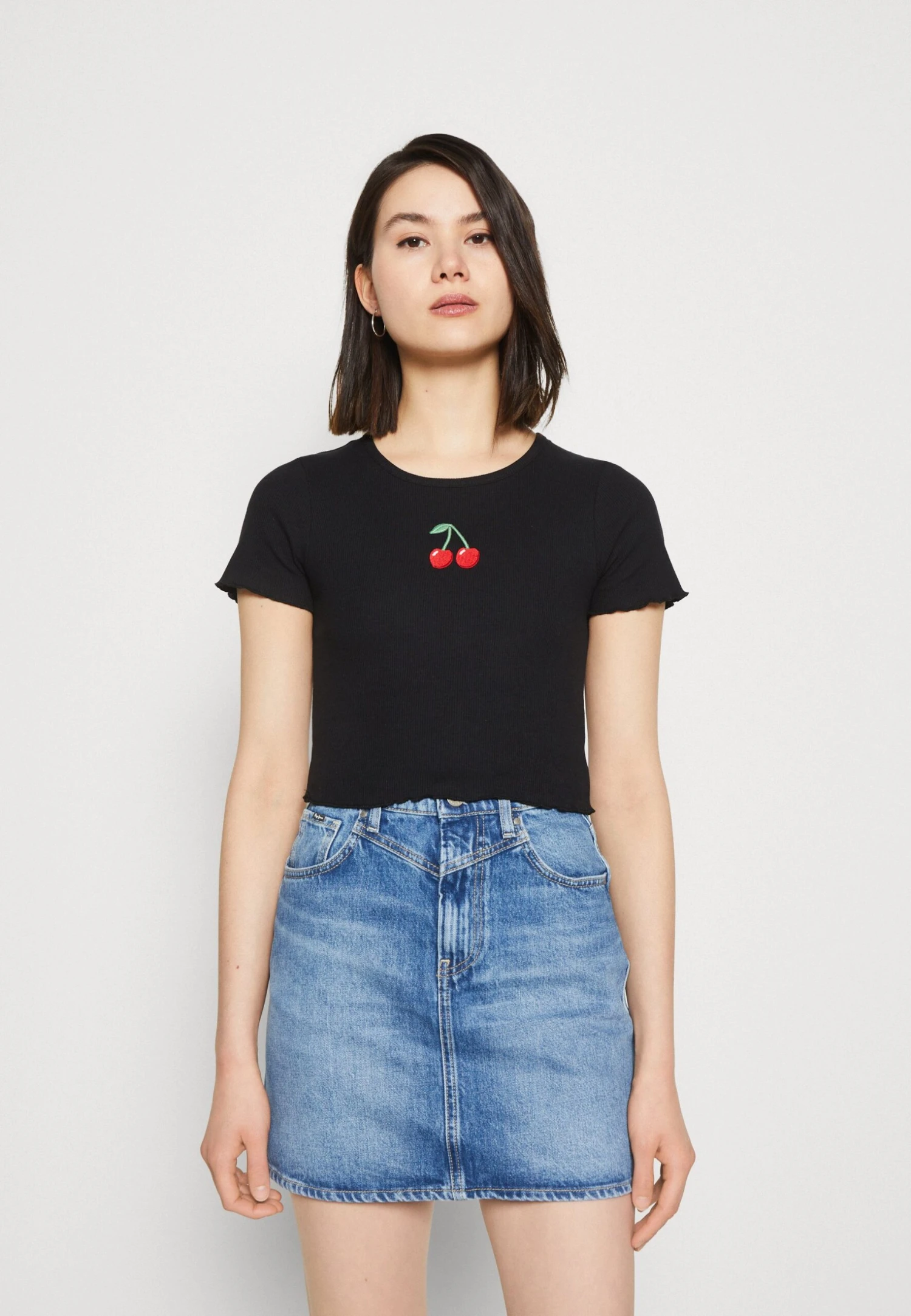 Even&Odd Camiseta Estampada - Black