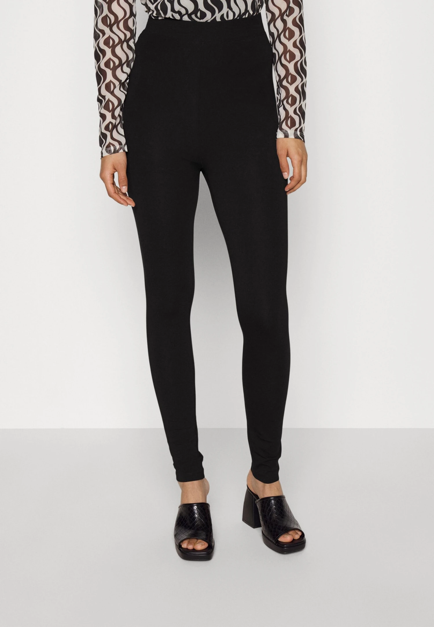 2 Pack - Leggings - Black/Mottled Dark Grey - Imagen 2