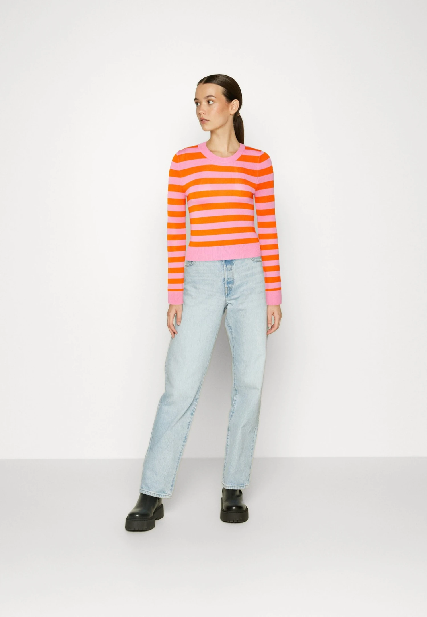 Even&Odd Jersey De Punto - Orange, Pink - Imagen 2