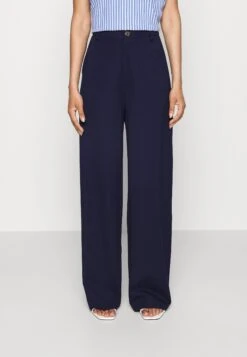 Petite Tailored Wide Leg Trouser - Pantalones - Dark Blue