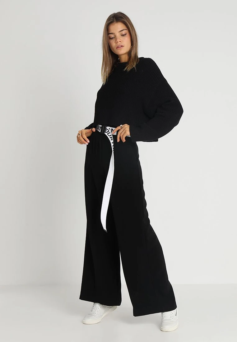 Even&Odd Cropped Jumper - Jersey De Punto - Black - Imagen 2