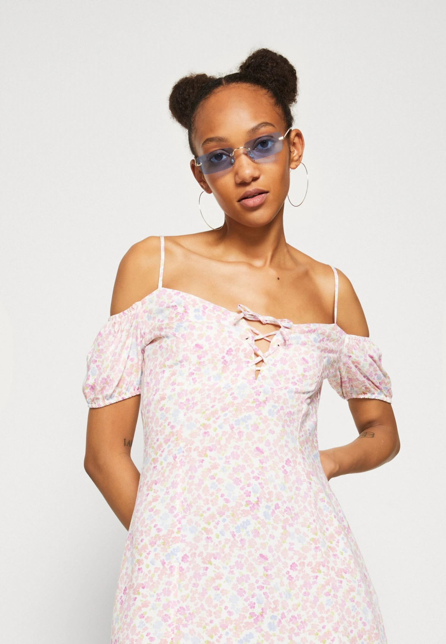 Even&Odd Vestido Informal - Off-White/Pink - Imagen 4