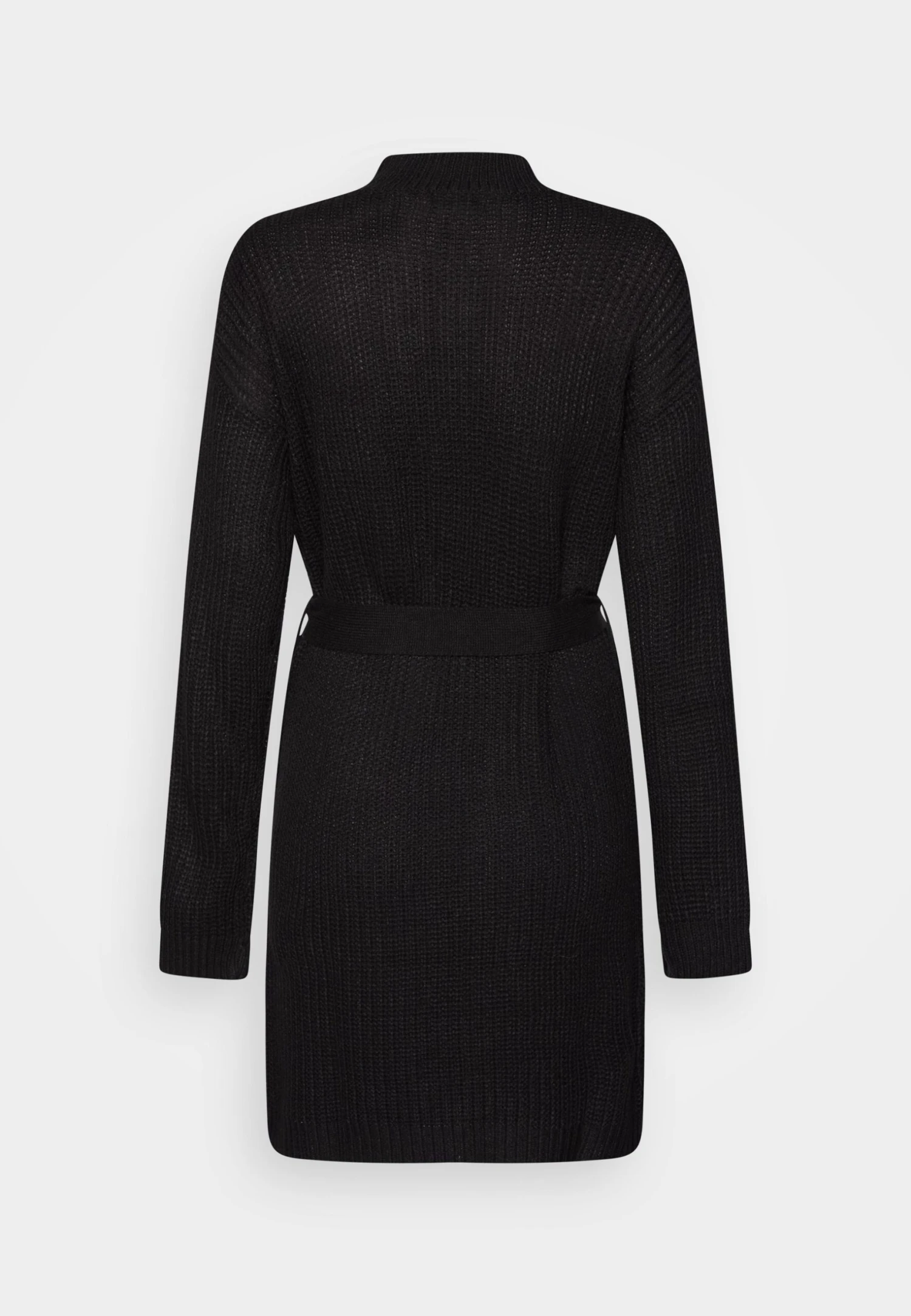 Even&Odd Loose High Neck Dress- Vestido De Punto - Black - Imagen 2