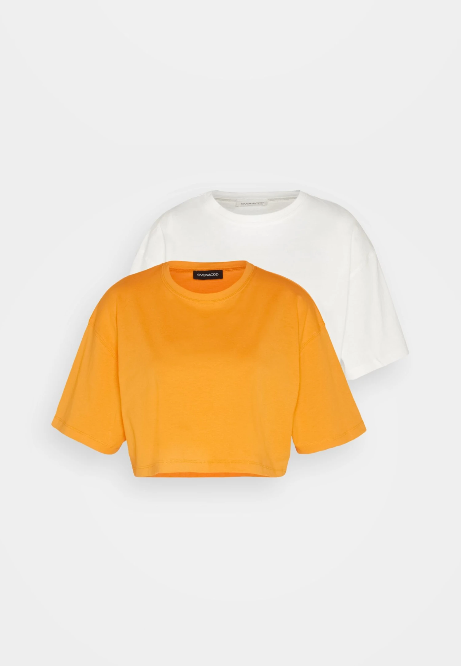 Even&Odd 2Pack - Camiseta Básica - White/Orange - Imagen 6