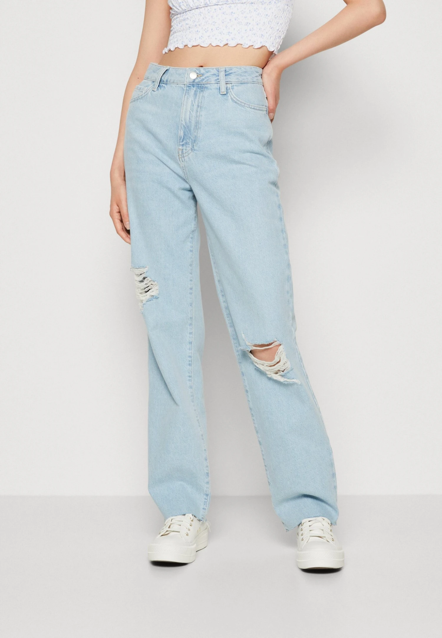 Even&Odd Vaqueros Boyfriend - Light Blue Denim