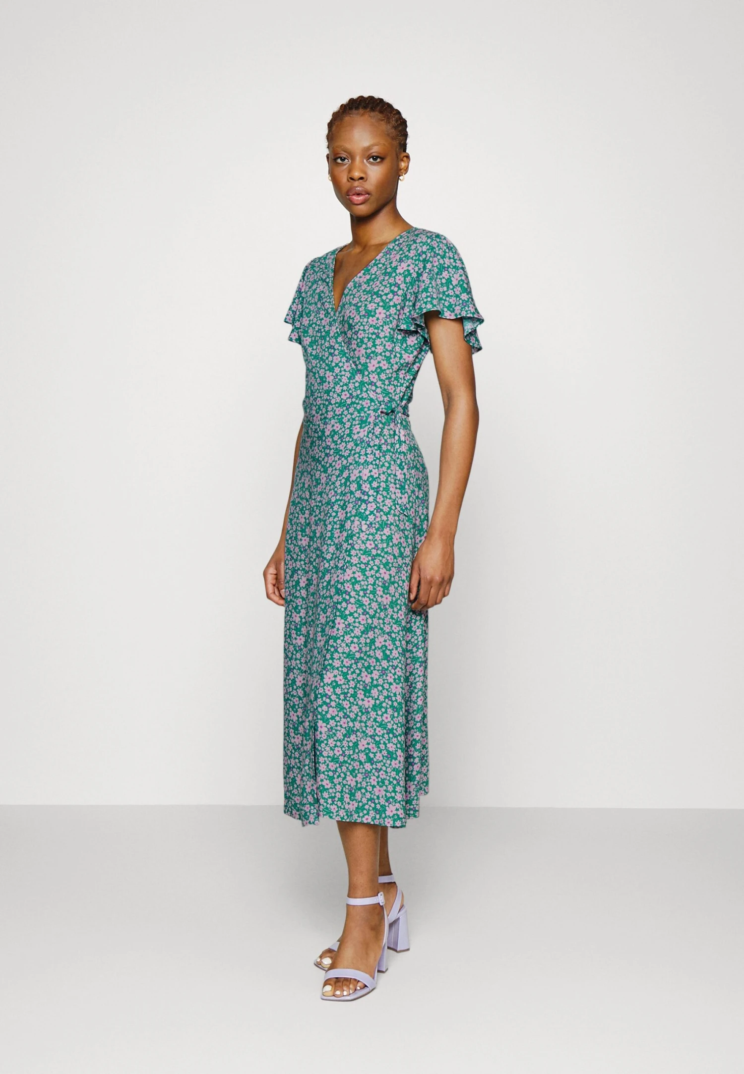 Even&Odd Vestido Informal - Green/Purple