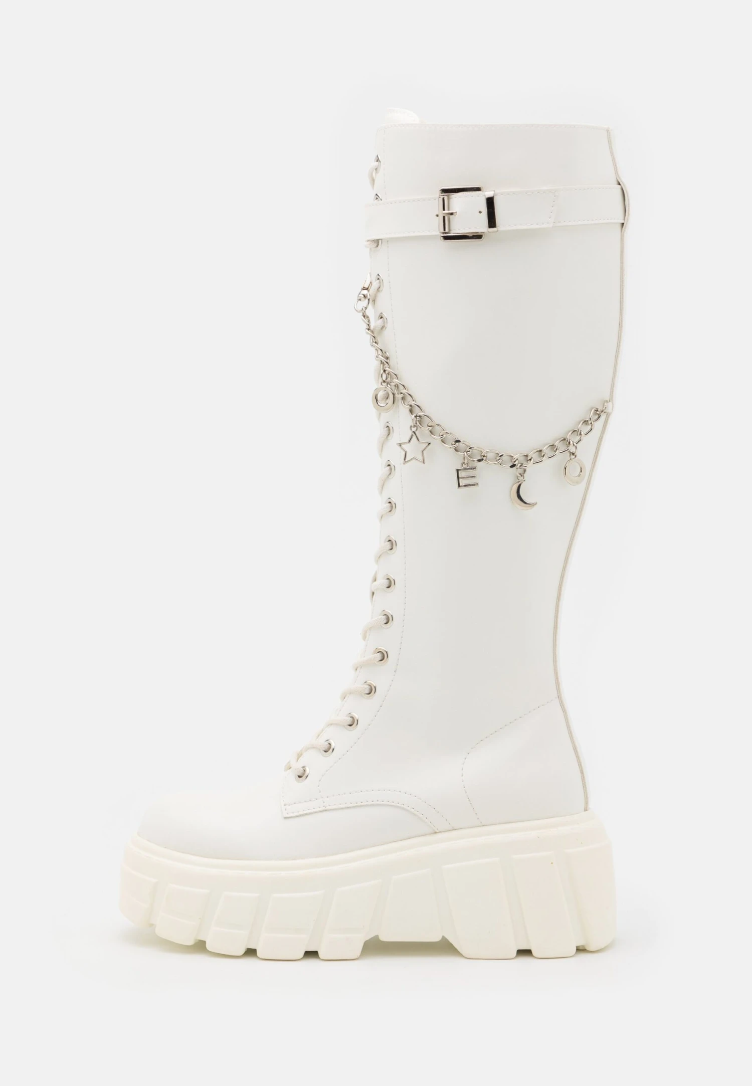 Botas Con Cordones - White - Imagen 2