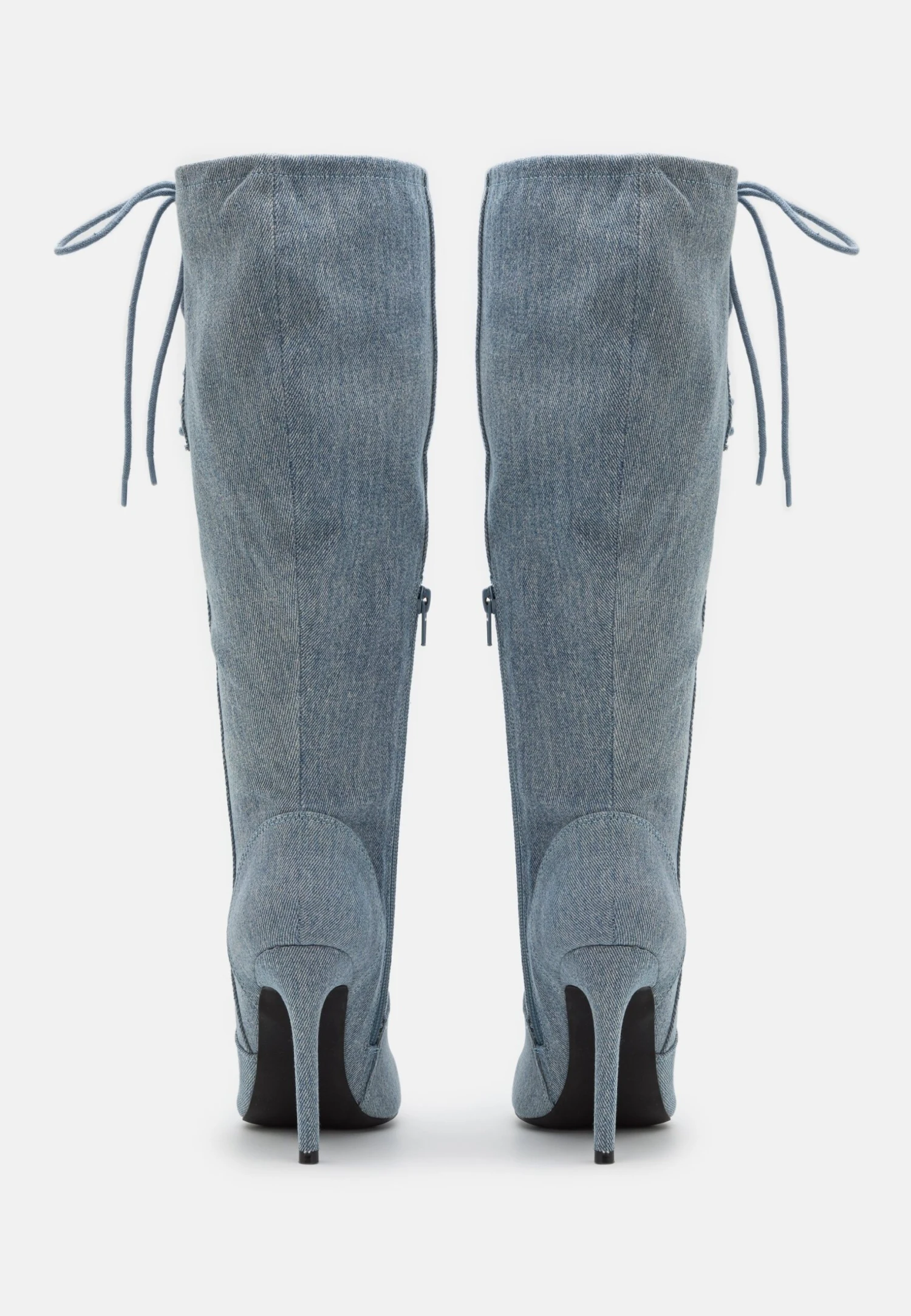 Botas Con Cordones - Blue Denim - Imagen 4