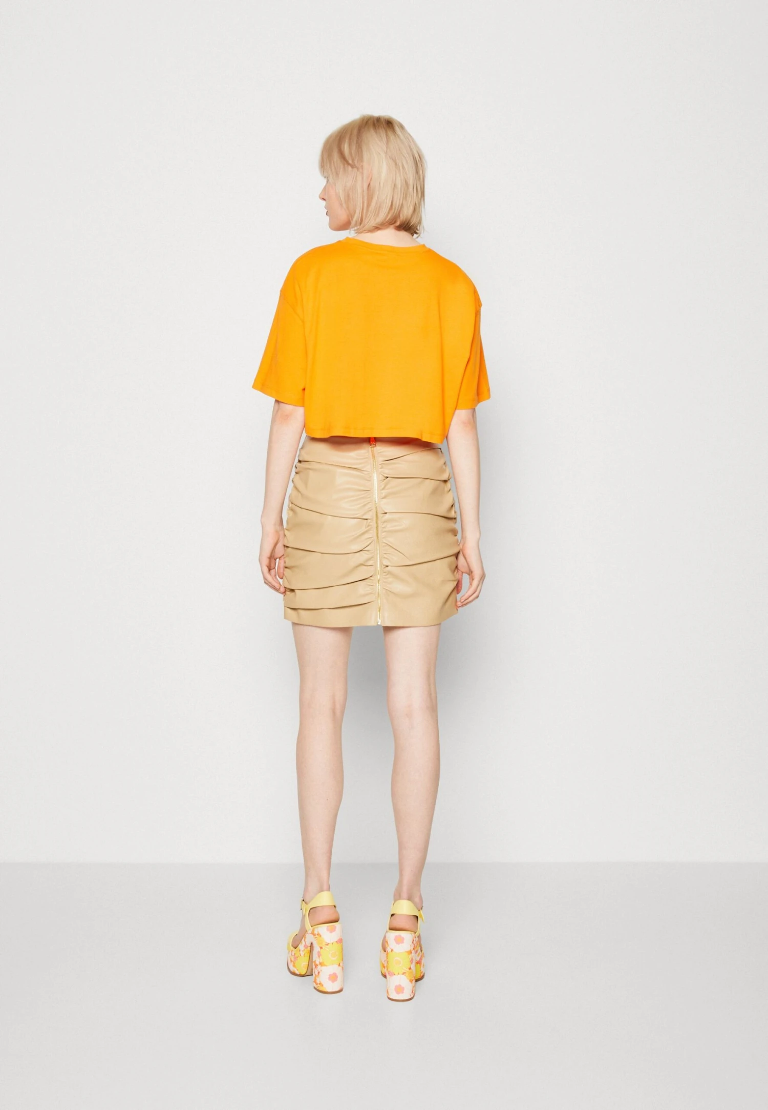 Even&Odd 2Pack - Camiseta Básica - White/Orange - Imagen 3