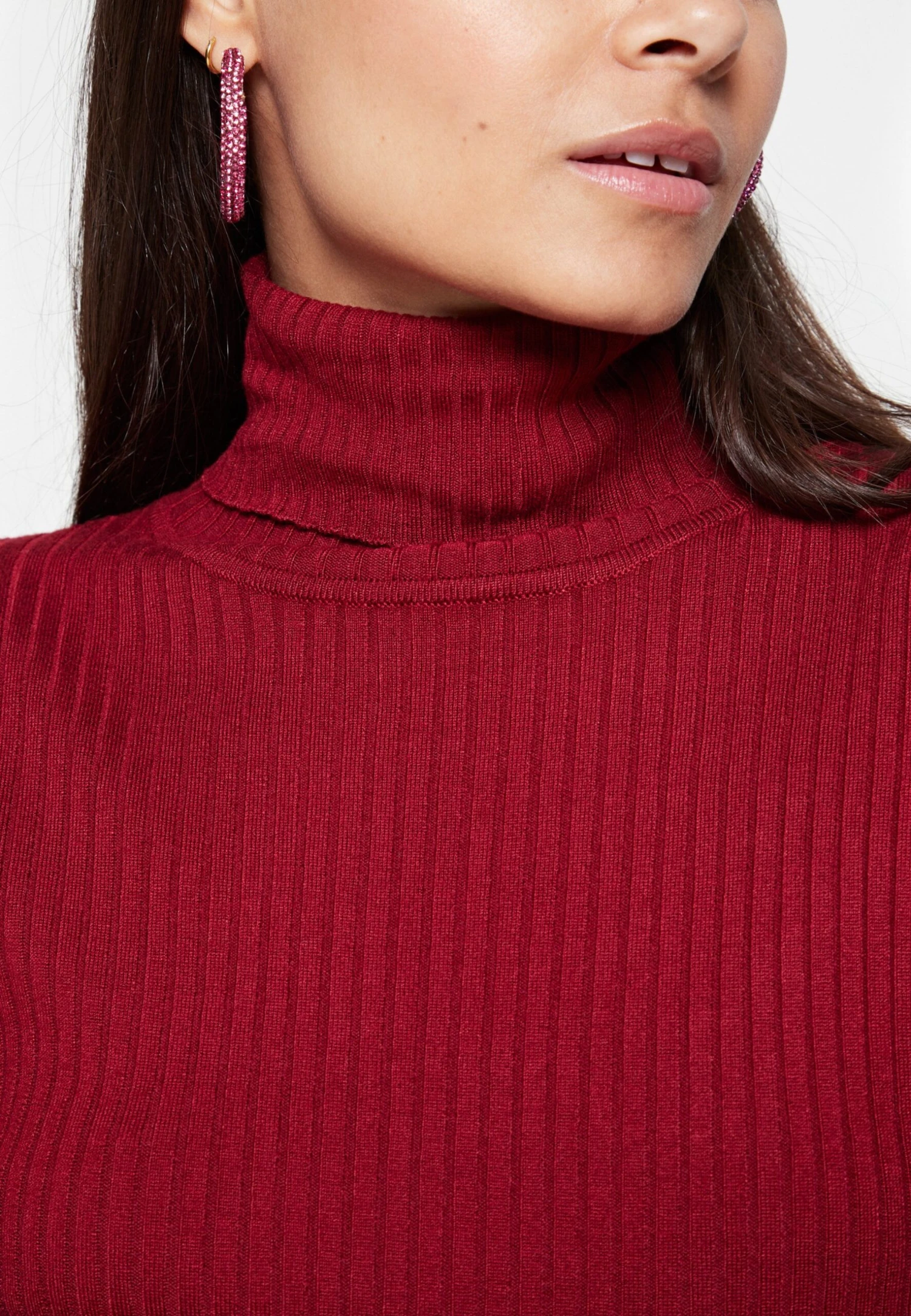 Even&Odd Jersey De Punto - Dark Red - Imagen 6