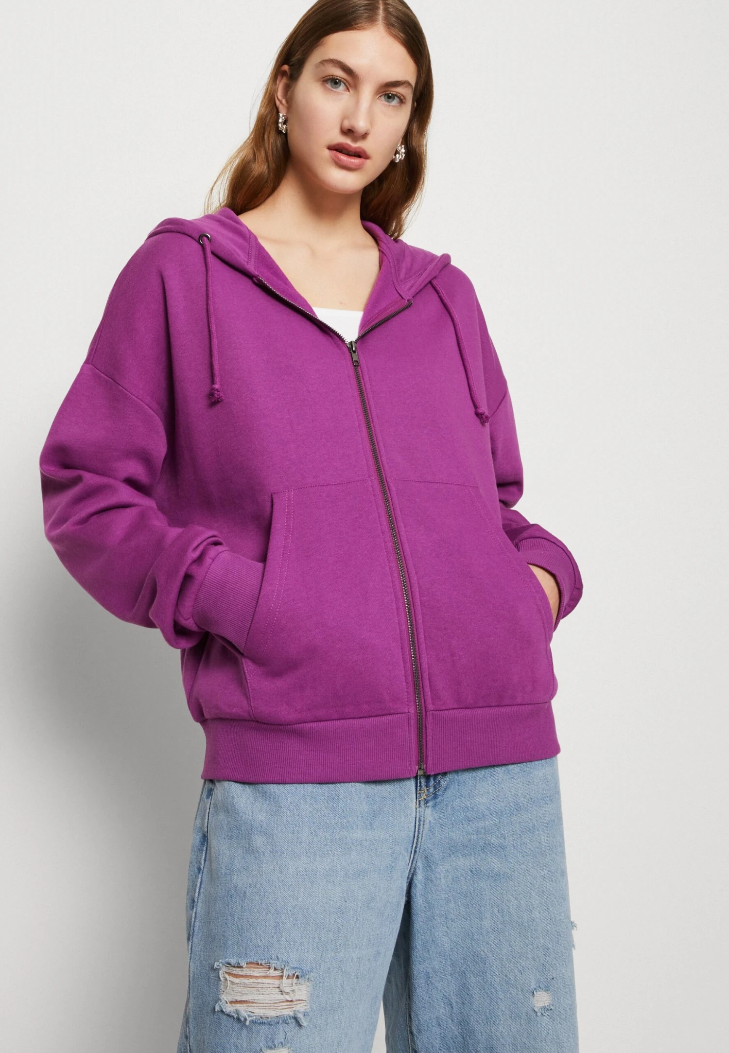 Even&Odd Sudadera Con Cremallera - Purple - Imagen 4