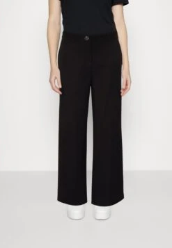 Even&Odd Tailored Wide Leg Culotte - Pantalones - Black