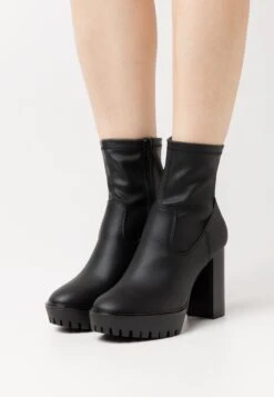 Even&Odd Botines Con Plataforma - Black