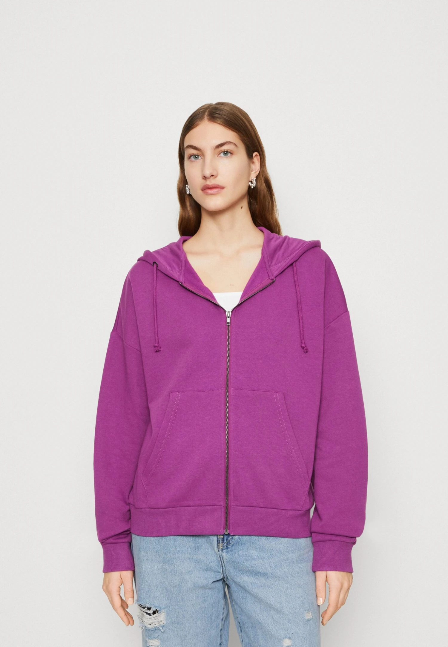 Even&Odd Sudadera Con Cremallera - Purple