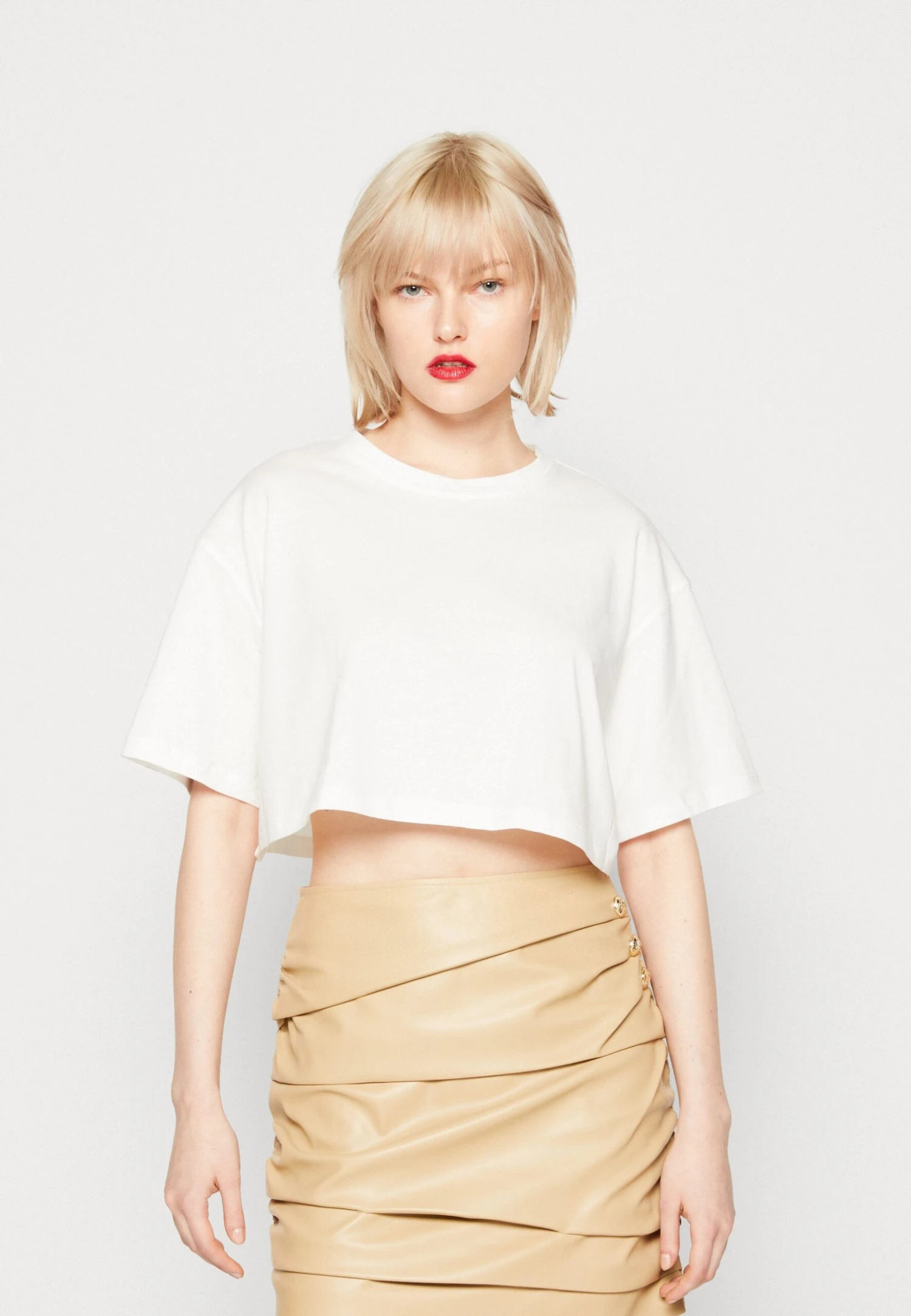 Even&Odd 2Pack - Camiseta Básica - White/Orange - Imagen 4