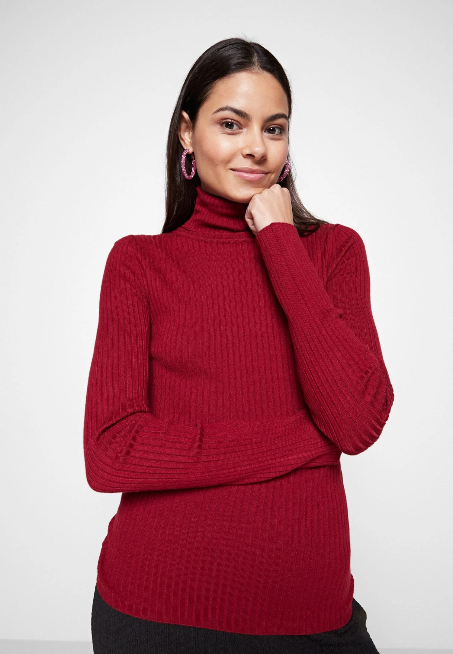 Even&Odd Jersey De Punto - Dark Red - Imagen 4