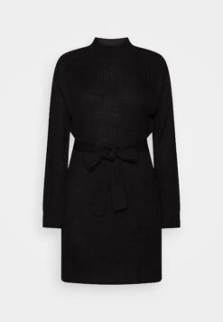 Even&Odd Loose High Neck Dress- Vestido De Punto - Black