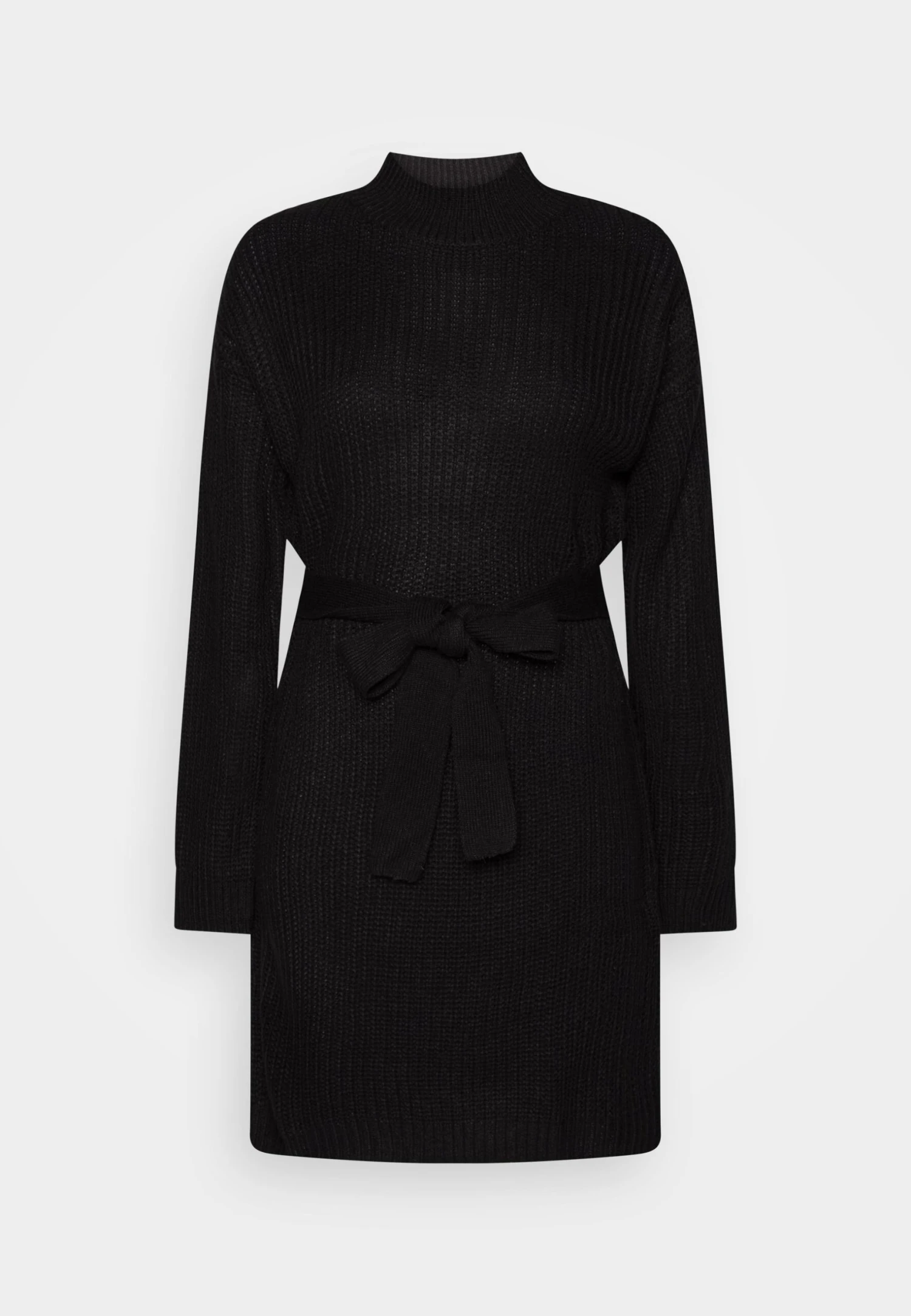 Even&Odd Loose High Neck Dress- Vestido De Punto - Black