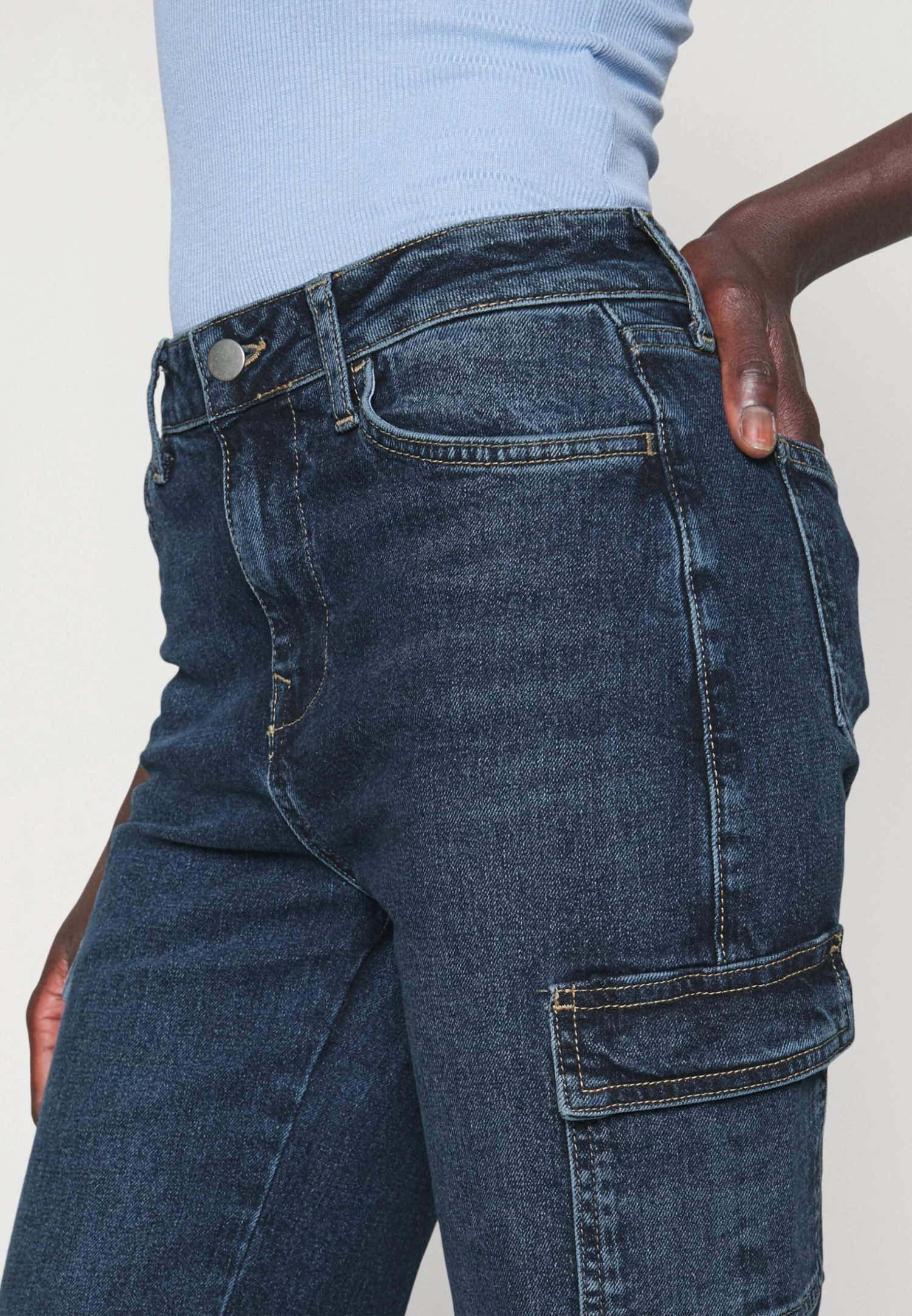 Vaqueros A Campana - Light Blue Denim - Imagen 6