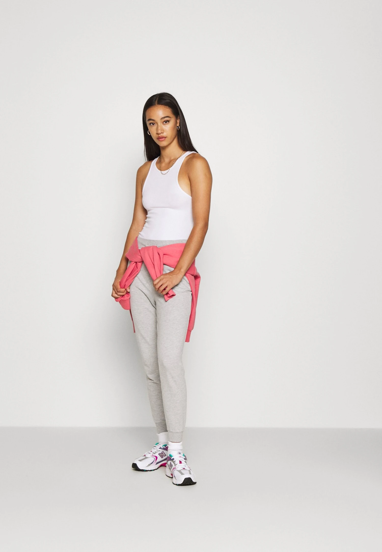 Even&Odd 2Er Pack - Slim Fit Joggers - Pantalones Deportivos - Mottled Light Grey/Black - Imagen 2