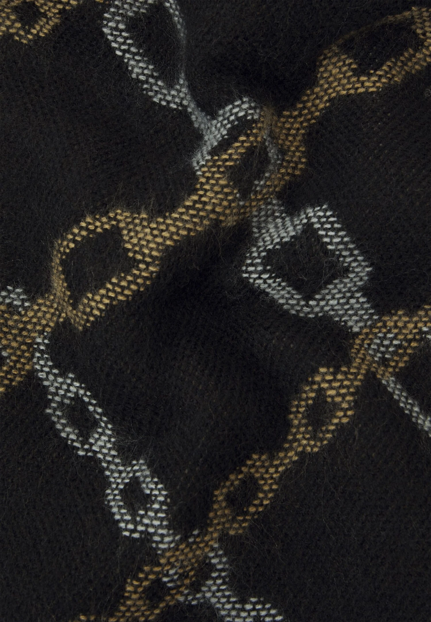 Even&Odd Bufanda - Black/Camel/Off-White - Imagen 2