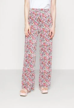Plisse Flared Trousers- Pantalones - 917 - Multi-Coloured