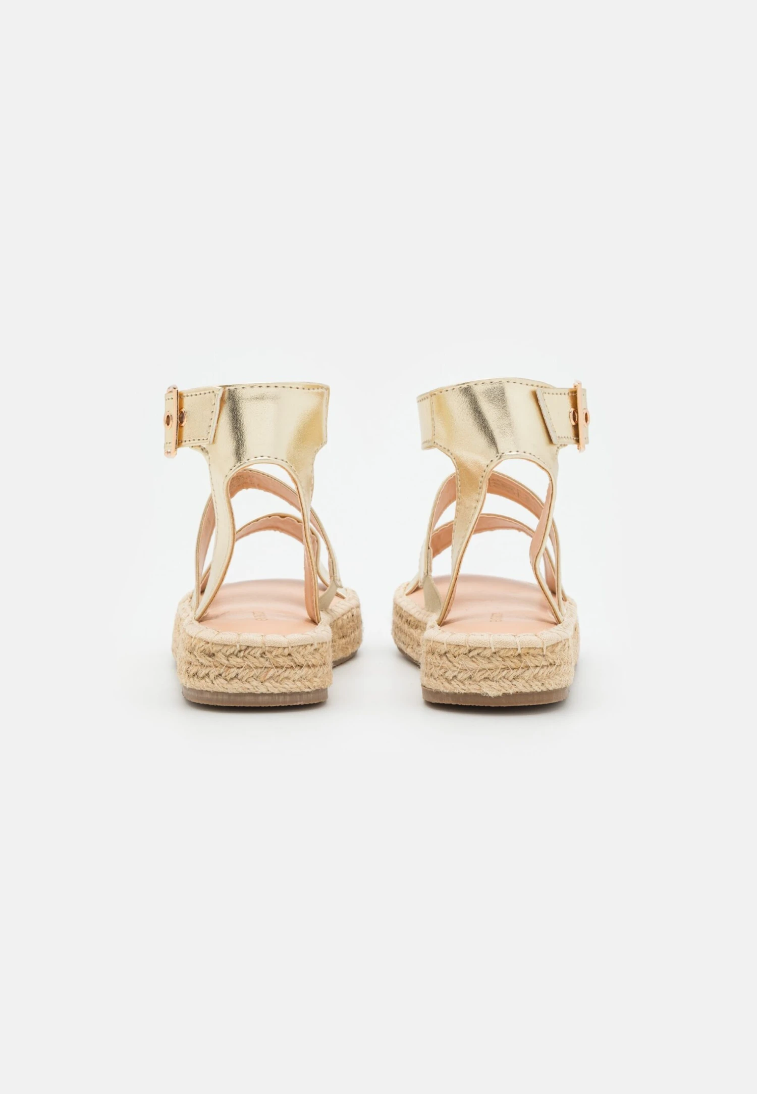 Sandalias Con Plataforma - Gold - Imagen 4