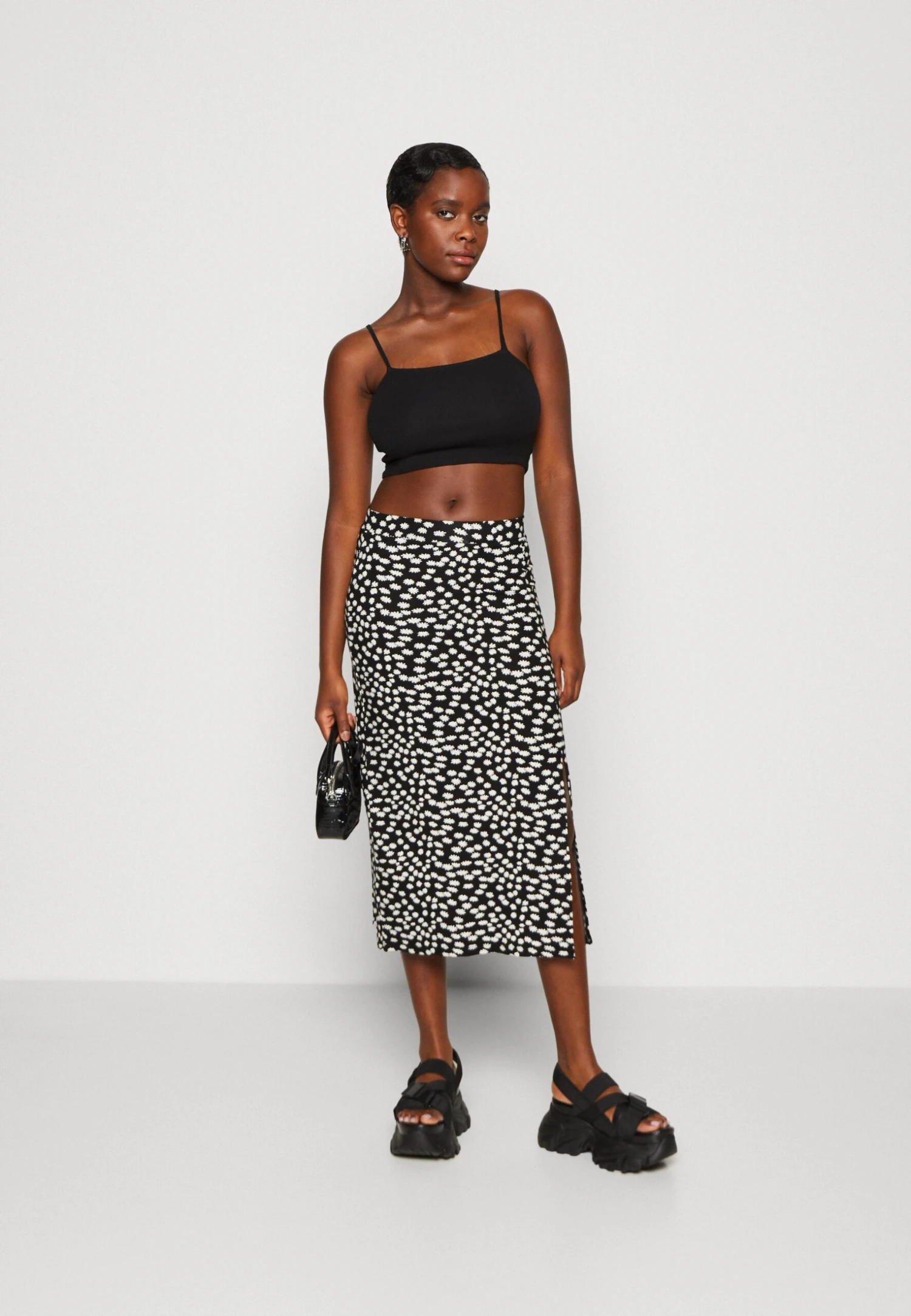 Even&Odd Falda De Tubo - Black/White/Multi-Coloured - Imagen 2