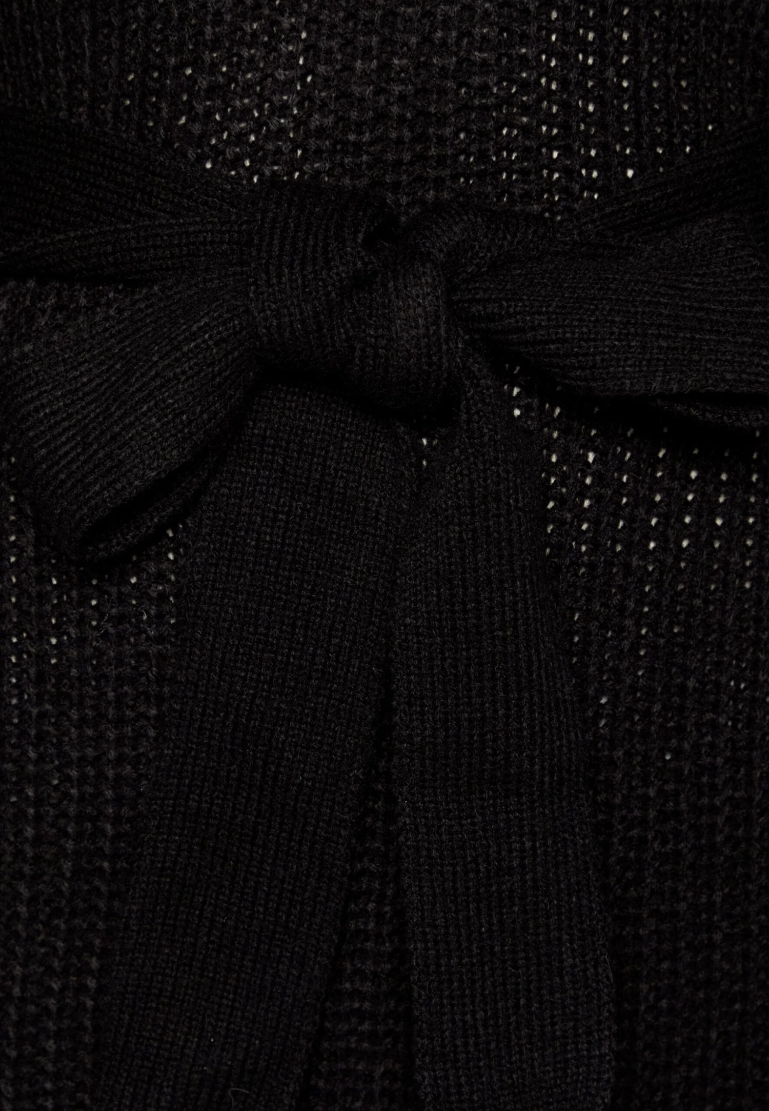 Even&Odd Loose High Neck Dress- Vestido De Punto - Black - Imagen 3